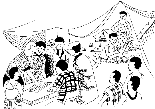 Illustration4; Begin Self Reliance Even in the Refugee Camp