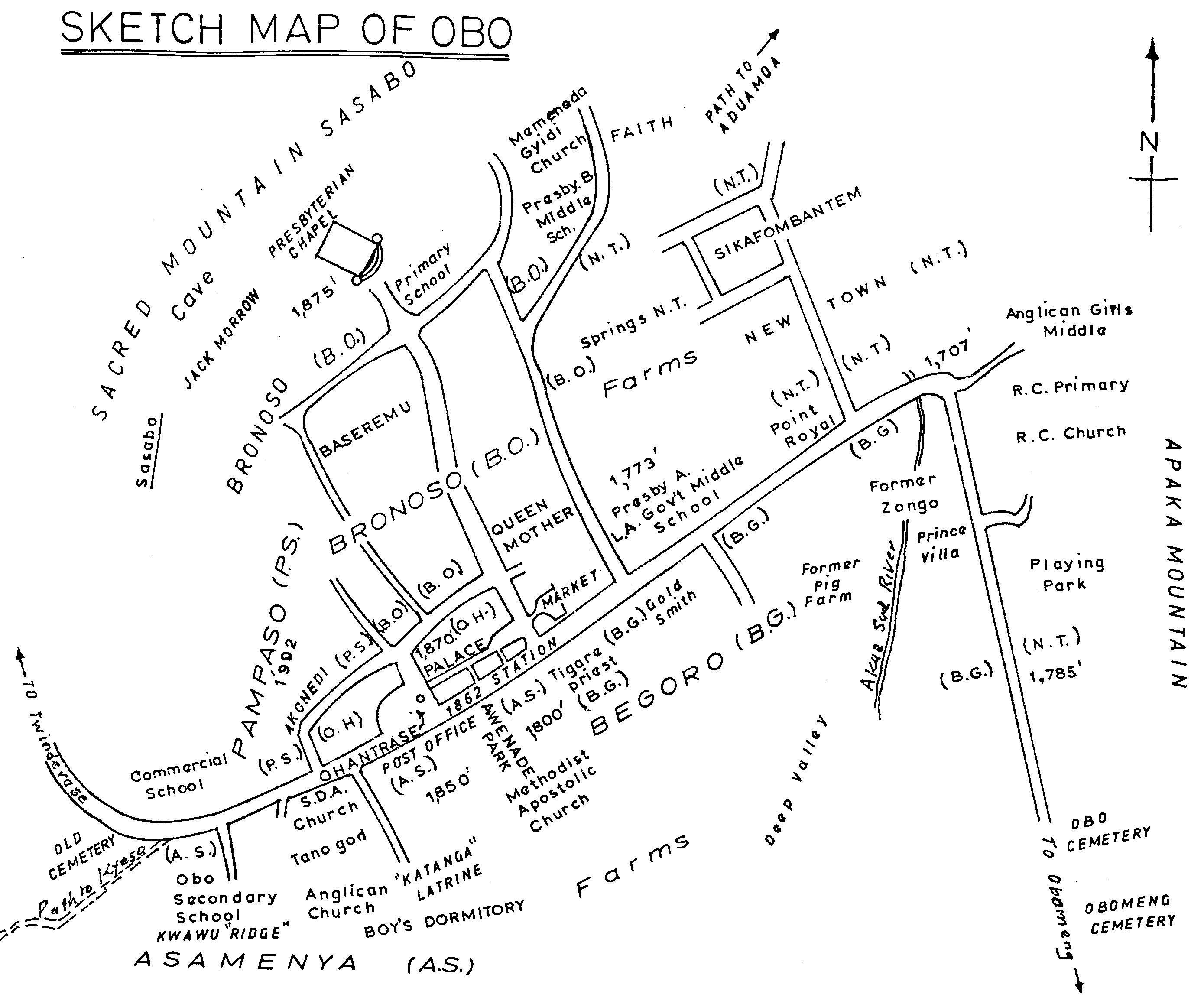 Map of Obo
